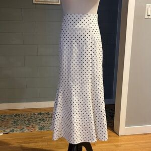 Ingni Polka Dot Maxi Skirt - White and Black